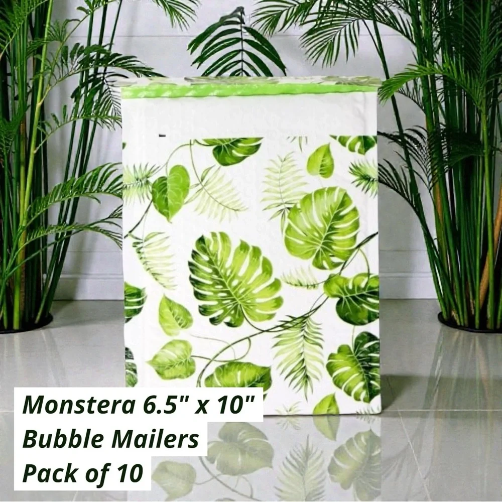 Monstera 6.5" x 10" Bubble Mailers Pack of 10 - Picture 8 of 8